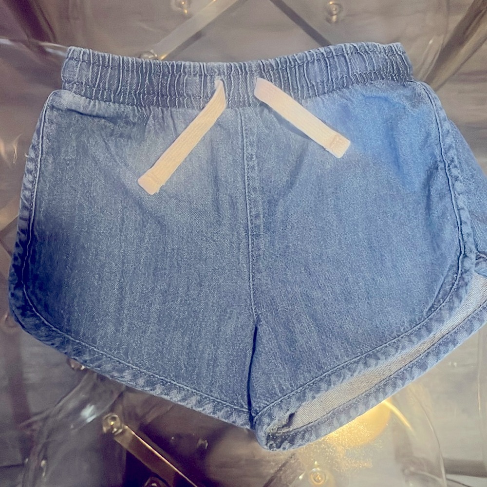 3T toddler girl active denim shorts